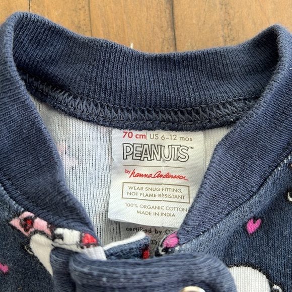 Hanna andersson peanuts valentine snoopy pajamas - Picture 4 of 5